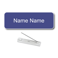 Single Color Plastic Name Badge with Pin Backing