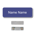 Single Color Plastic Name Badge with Magnetic Backing