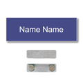 Single Color Plastic Name Badge with Magnetic Backing