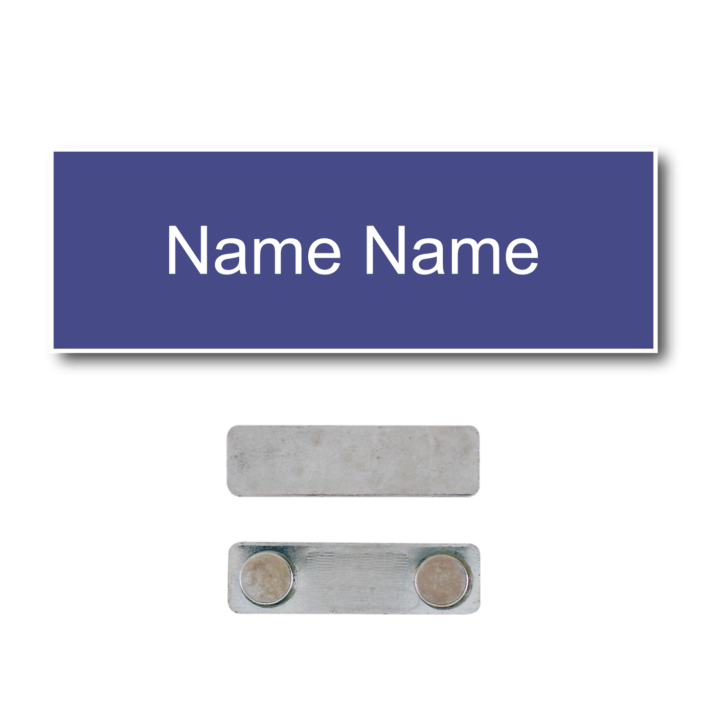 Single Color Plastic Name Badge with Magnetic Backing