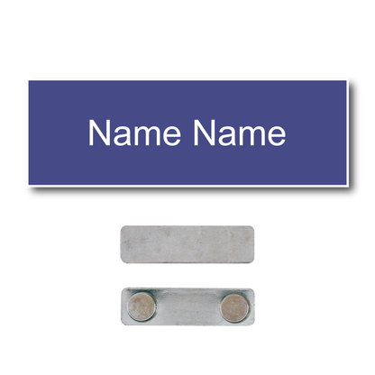 Single Color Plastic Name Badge with Magnetic Backing