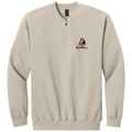 Sand front - 2027 Regatta Gildan Softstyle Midweight Fleece 1/4-Zip
