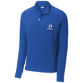 True Royal front - 2027 Regatta Sport-Tek Sport-Wick Flex Fleece 1/4-Zip