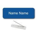 Single Color Plastic Name Badge with Pin Backing