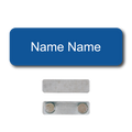 Single Color Plastic Name Badge with Magnetic Backing