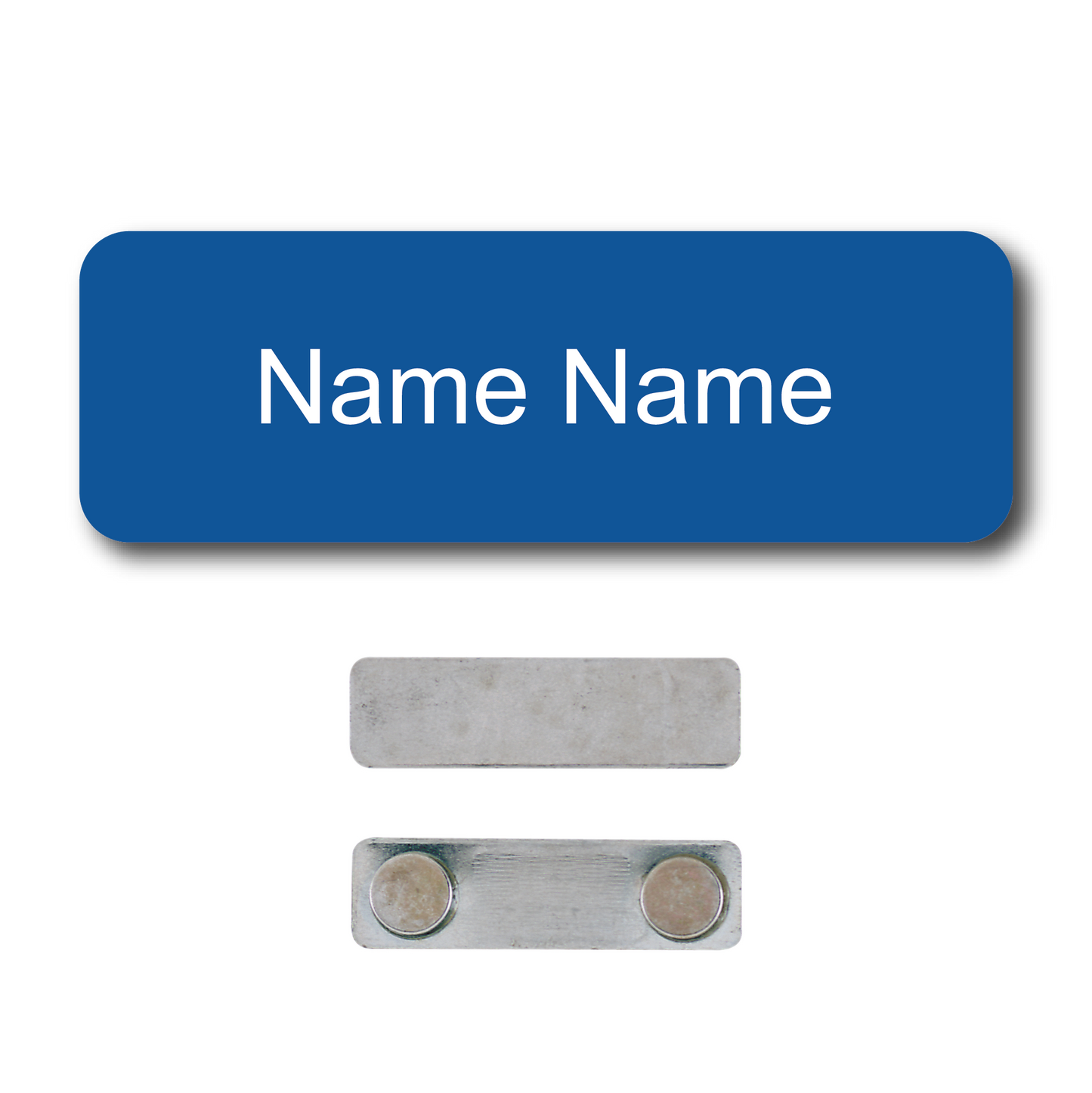 Single Color Plastic Name Badge with Magnetic Backing