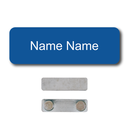 Single Color Plastic Name Badge with Magnetic Backing