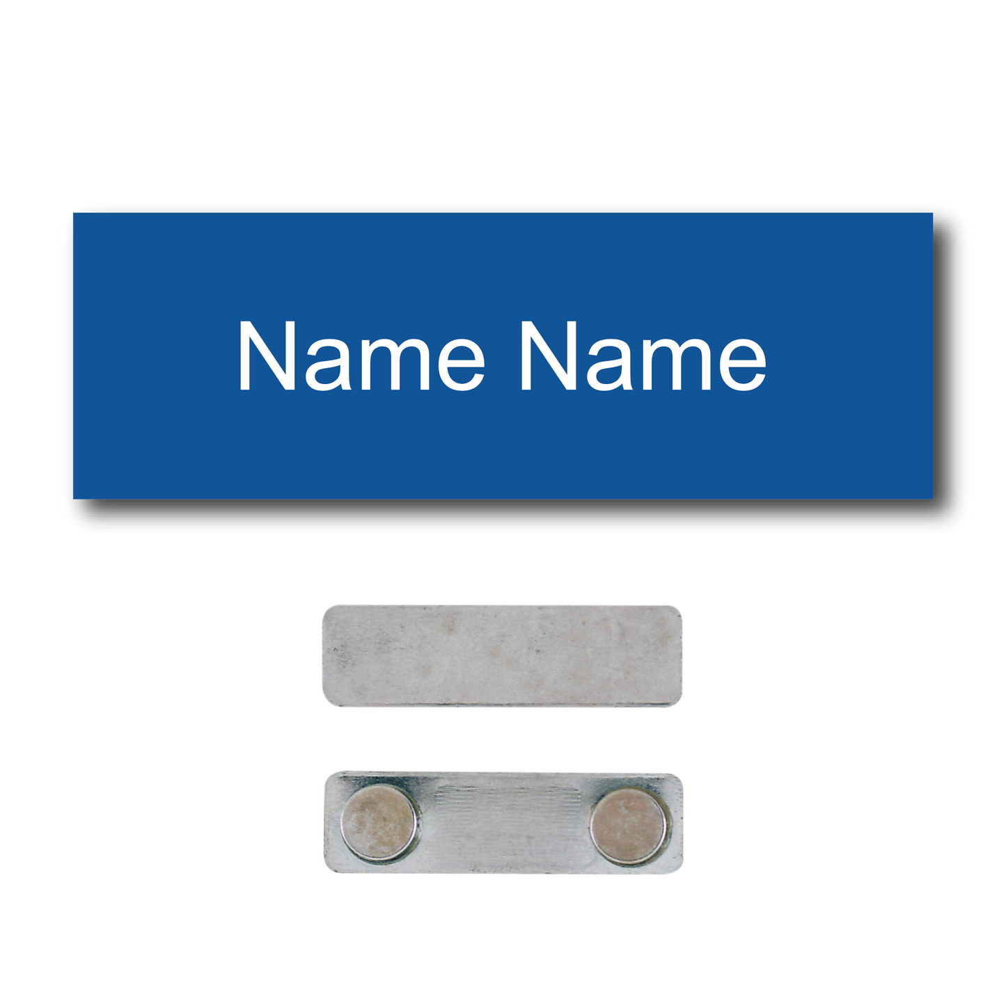 Single Color Plastic Name Badge with Magnetic Backing