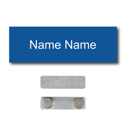 Single Color Plastic Name Badge with Magnetic Backing