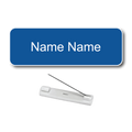 Single Color Plastic Name Badge with Pin Backing