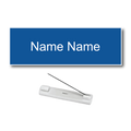 Single Color Plastic Name Badge with Pin Backing