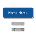 Single Color Plastic Name Badge with Magnetic Backing