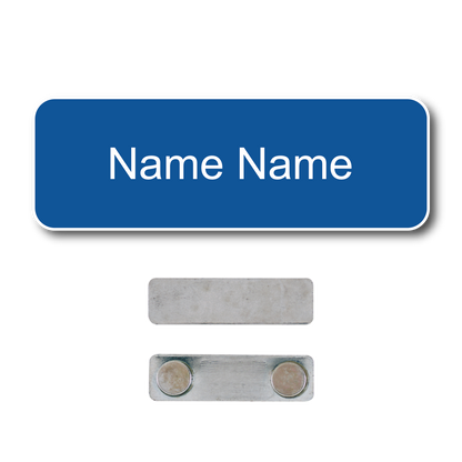 Single Color Plastic Name Badge with Magnetic Backing
