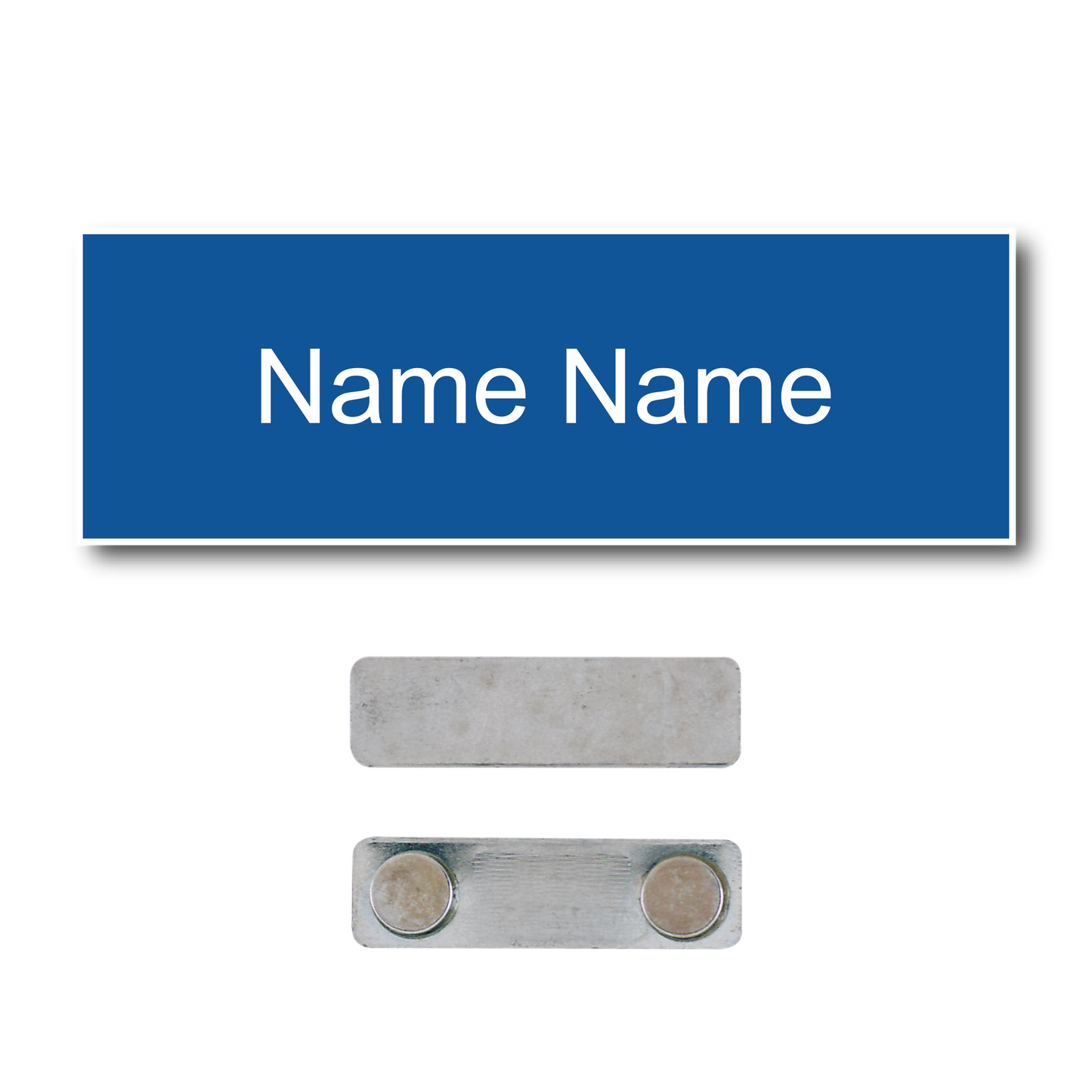 Single Color Plastic Name Badge with Magnetic Backing