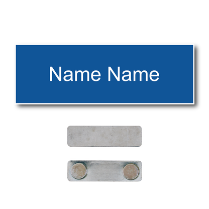 Single Color Plastic Name Badge with Magnetic Backing