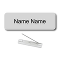Single Color Plastic Name Badge with Pin Backing