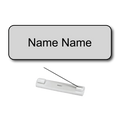 Single Color Plastic Name Badge with Pin Backing