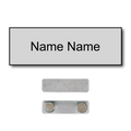 Single Color Plastic Name Badge with Magnetic Backing