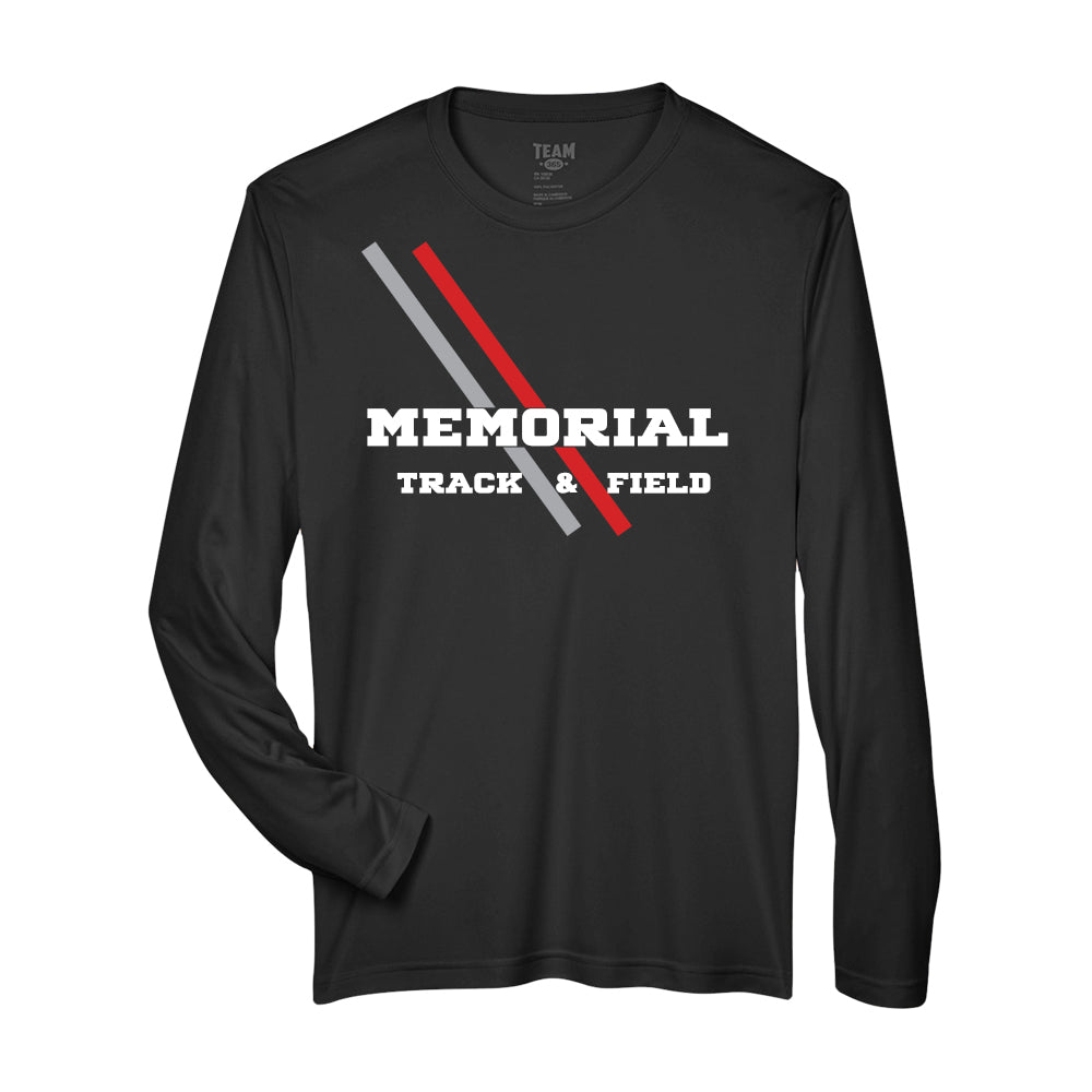 Mentor Memorial Track Adult 100% Polyester Long Sleeve Tech T-Shirt