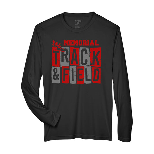 Mentor Memorial Track Youth 100% Polyester Long Sleeve Tech T-Shirt