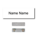 Single Color Plastic Name Badge with Magnetic Backing