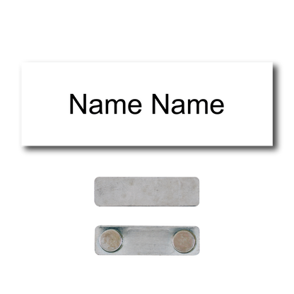 Single Color Plastic Name Badge with Magnetic Backing