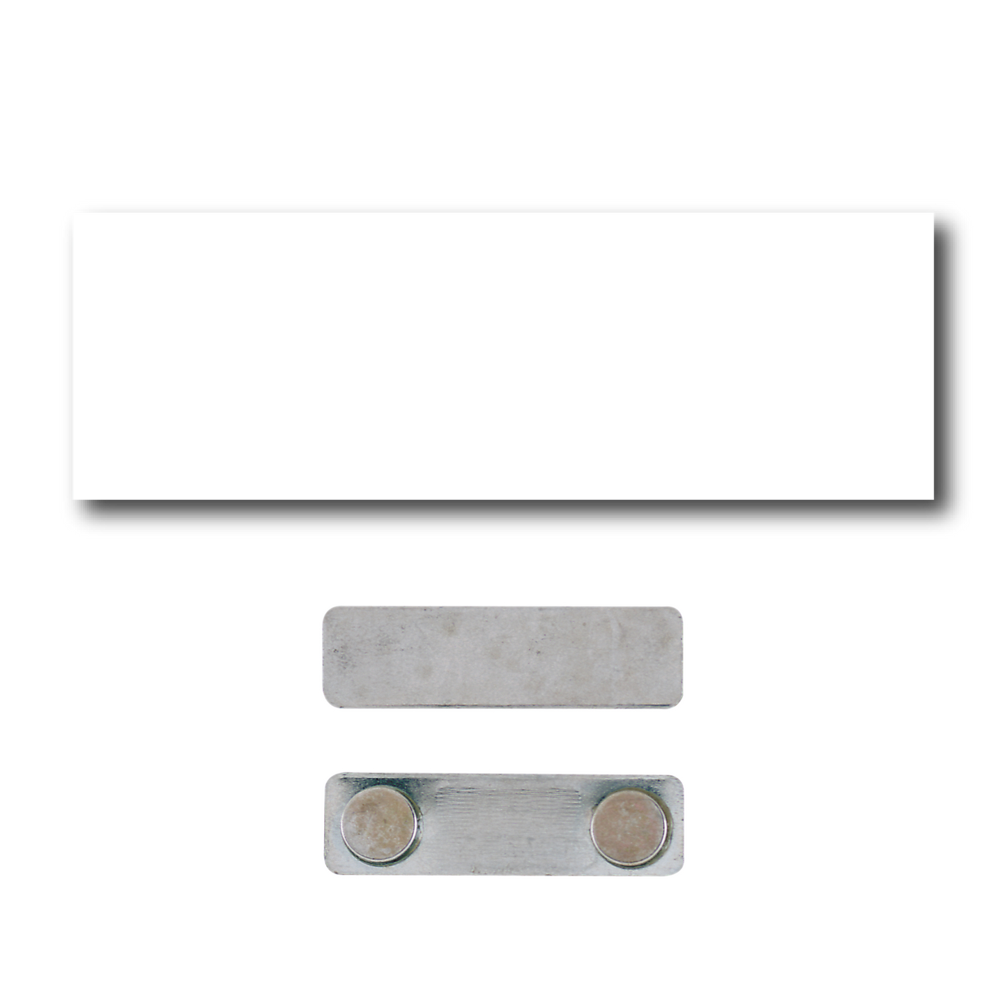Single Color Plastic Name Badge with Magnetic Backing