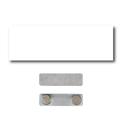 Single Color Plastic Name Badge with Magnetic Backing