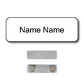 Single Color Plastic Name Badge with Magnetic Backing