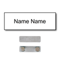 Single Color Plastic Name Badge with Magnetic Backing