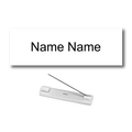 Single Color Plastic Name Badge with Pin Backing