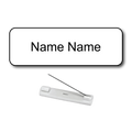 Single Color Plastic Name Badge with Pin Backing
