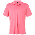 Bliss Pink front - Adidas Men's Performance Polo