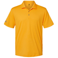 Collegiate Gold front - Adidas Men's Performance Polo