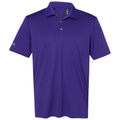Collegiate Purple front - Adidas Men's Performance Polo