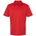 Collegiate Red front - Adidas Men's Performance Polo