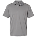 Grey Three front - Adidas Men's Performance Polo
