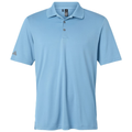 Team Light Blue front - Adidas Men's Performance Polo