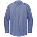 Cobalt Blue back - Brooks Brothers Wrinkle-Free Stretch Pinpoint Shirt