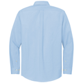 Newport Blue back - Brooks Brothers Wrinkle-Free Stretch Pinpoint Shirt