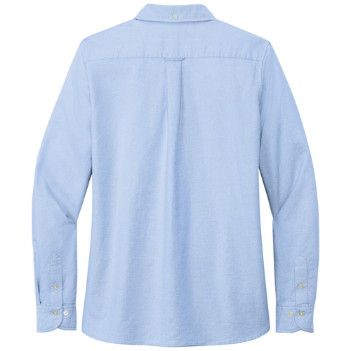 Newport Blue back - Brooks Brothers Women's Casual Oxford Cloth Shirt
