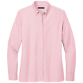 Soft Pink front - Brooks Brothers Women's Casual Oxford Cloth Shirt