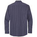 Navy Blazer Multi Check back - Brooks Brothers Tech Stretch Patterned Shirt