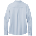 Heritage Blue back - Brooks Brothers Women's Full-Button Satin Blouse
