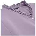 Purple Ash front - Brooks Brothers Women's Long Sleeve Ruffle Collar Blouse