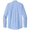 Newport Blue back - Brooks Brothers Wrinkle-Free Stretch Pinpoint Spread Collar Shirt
