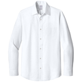 White front - Brooks Brothers Wrinkle-Free Stretch Pinpoint Spread Collar Shirt
