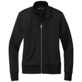 Deep Black front - Brooks Brothers Women's Double-Knit Full-Zip
