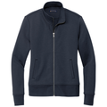 Night Navy front - Brooks Brothers Women's Double-Knit Full-Zip