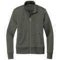 Windsor Grey front - Brooks Brothers Women's Double-Knit Full-Zip